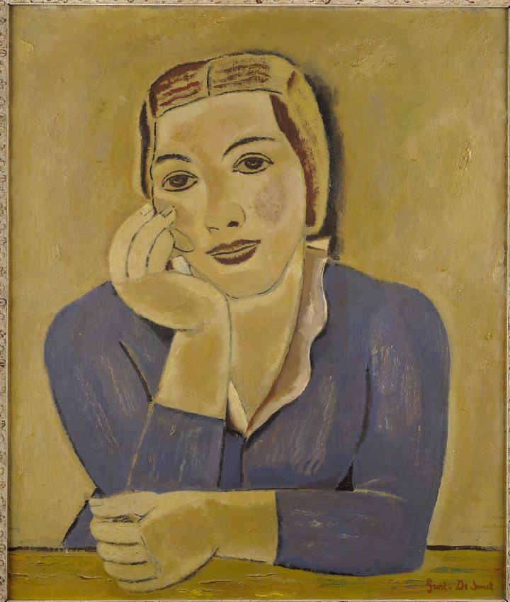 Femme en bleu