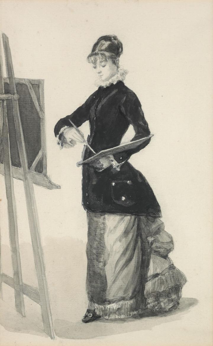 Femme à la palette