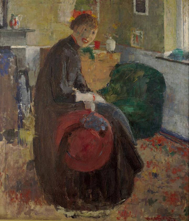 Après-midi à Boitsfort ou Nel au chapeau rouge